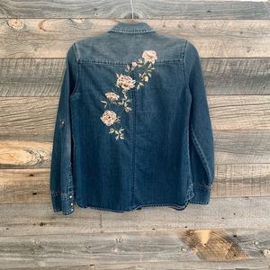 Embroidery denim shirt